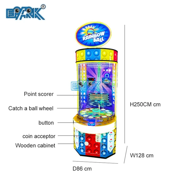 Rainbow Ball Ticket Redemption Arcade Game Machine